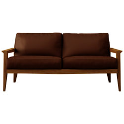 Case Stanley Medium Leather Sofa Brown